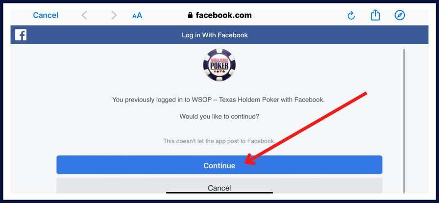 Image - WSOP connect With Facebook